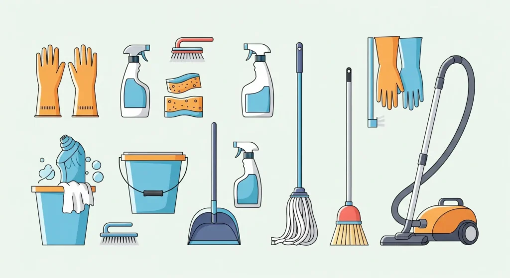 Deep Cleaning Tools and Supplies