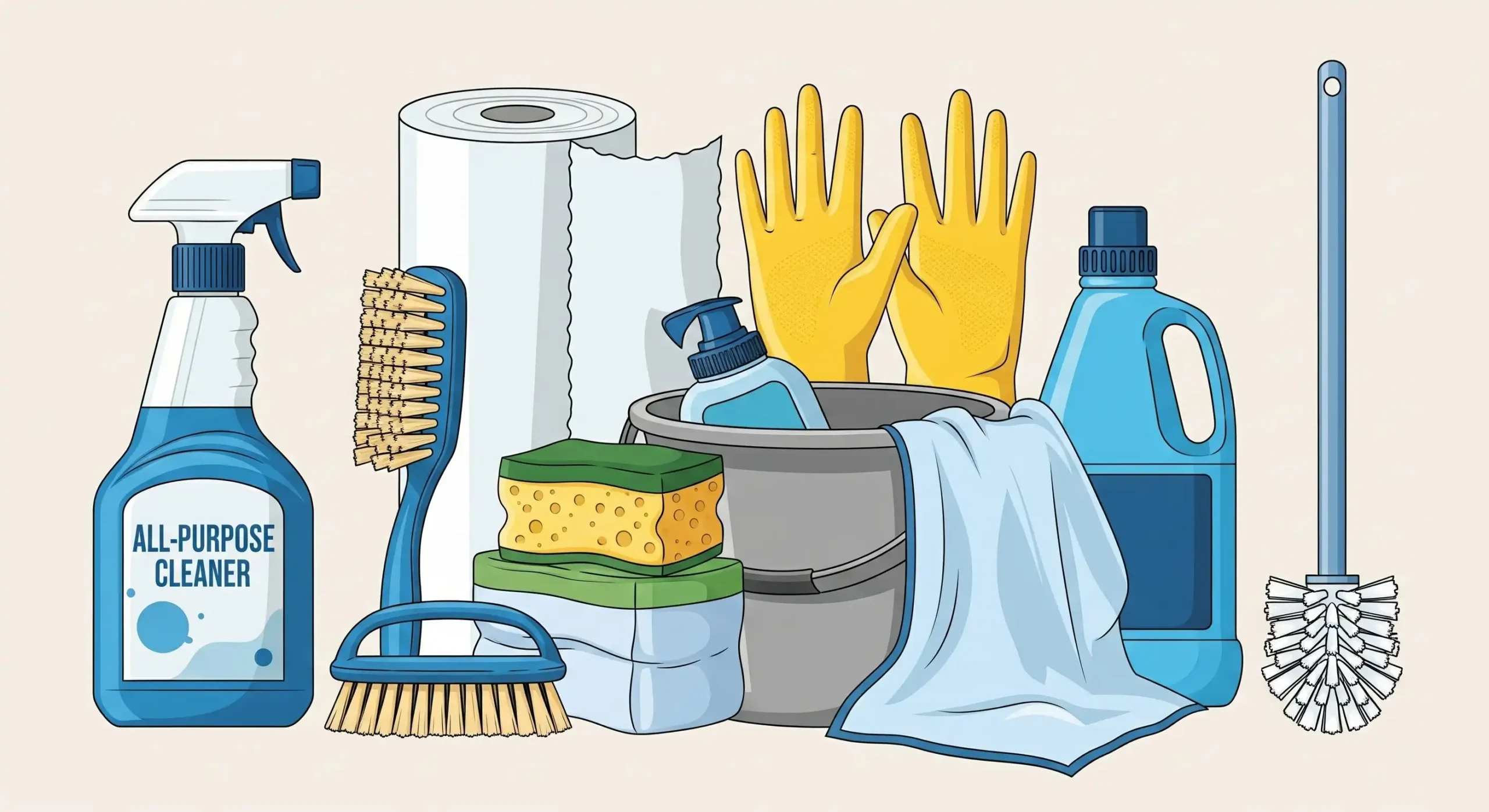 Learn Basic Cleaning Kit for Daily and Deep Cleaning